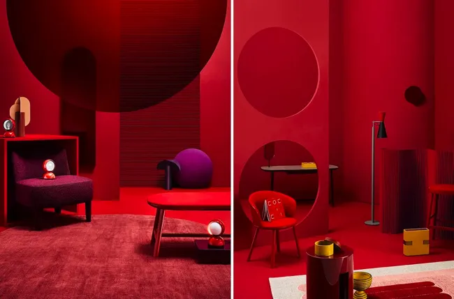 Вибір кольорів в інтер'єрі, які живуть в гармонії з червоним