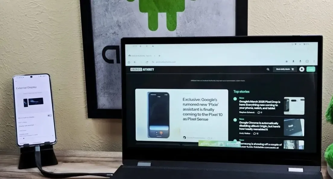 ПК режим Android 16