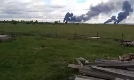 Наслідки обстрілу одного з аеродромів