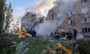 Наслідки обстрілу Києва 28 серпня