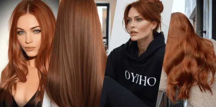 Теракотовий колір волосся