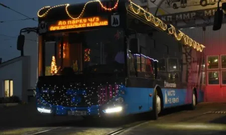 Новорічний транспорт у Миколаєві