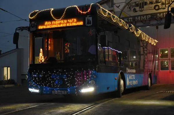 Новорічний транспорт у Миколаєві