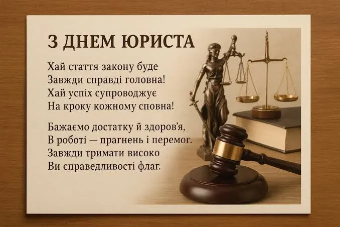 Привітання з Днем юриста
