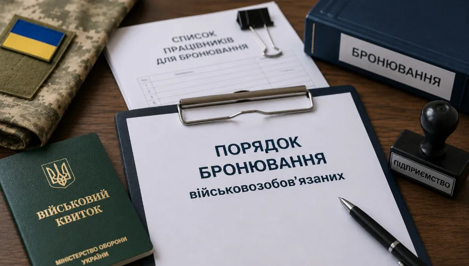 Бронювання працівників